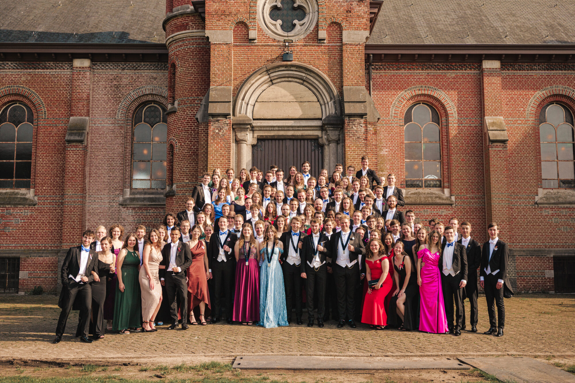 C.S.V. Ichthus eindhoven groepsfoto op gala